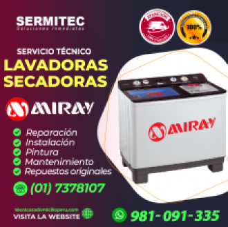 A CASA MANTENIMIENTO LAVADORAS MIRAY 981091335 RIMAC